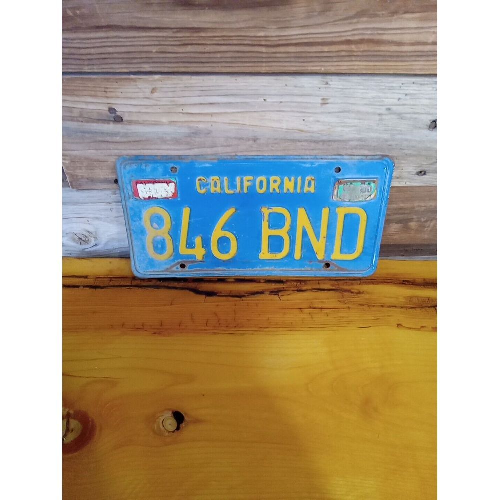 California license plate 846 BND